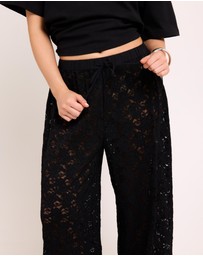Subtitled - Jasmine Lace Relaxed Pants