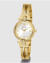 GUESS - Guess Ladies Gold Tone 28mm Analogue Watch