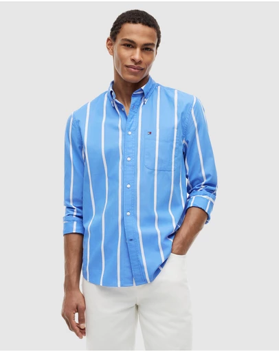 Tommy Hilfiger - Spaced Stripe Poplin Shirt