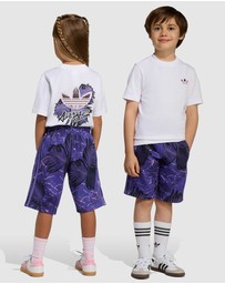 adidas Originals - Allover Print Regular Shorts and Tee Set - Kids-Teens