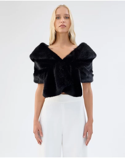 Unreal Fur - Champagne Wrap