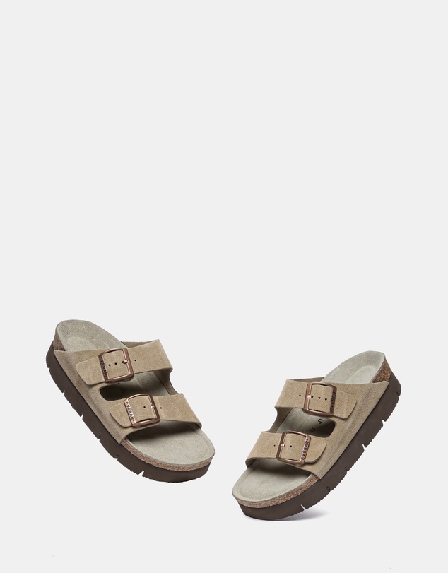 EVERAU - EverAU Ugg Sandal Platform Cow Suede Upper Sandals