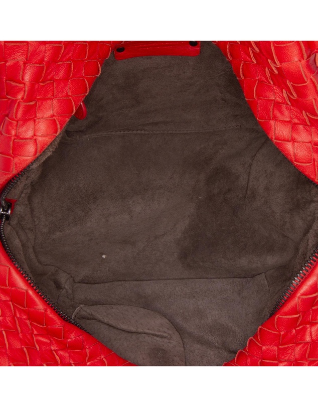 Pre-Loved by Azura Reborn - Pre-Loved bottega veneta Handmade Knitted Leather Bucket Bag with Drawstring Closure and Additional Pouch