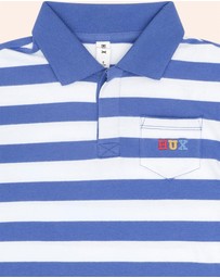 Huxbaby - Paradiso Blue Stripe Polo - ICONIC EXCLUSIVE - Babies-Kids