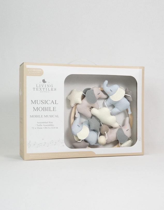 Living Textiles - Musical Mobile - Elephant Playtime
