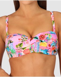 Baku Swimwear - Sardinia D-DD Cup Twist Bandeau Bikini Bra Top