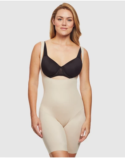Cupid Fine Shapewear - Shape Away Extra-Firm Cupless Body & Thigh Shaper