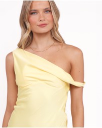 Petal & Pup - Mayfair Midi Dress - Butter Yellow