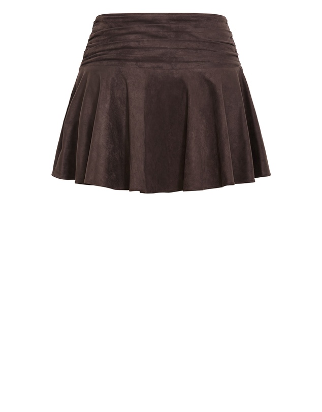 City Chic - Elle Sueded Mini Skort