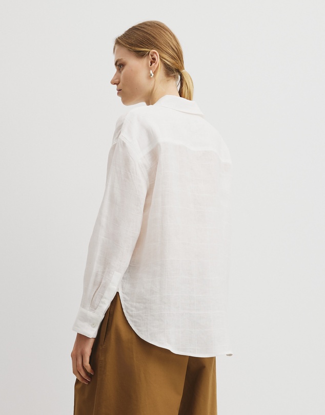 Country Road - Relaxed Long Sleeve Linen Shirt
