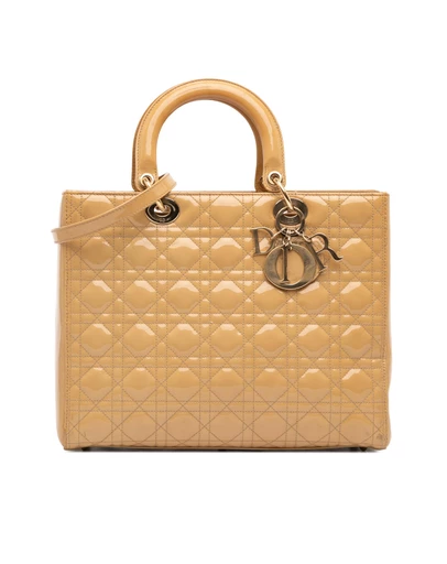 Pre-Loved by Azura Reborn - Pre-Loved Large Patent Cannage Lady Dior