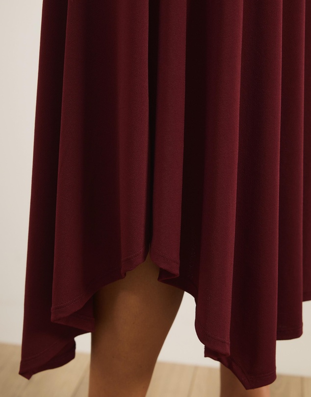 Atmos&Here - Aine Hankerchief Hem Midi Skirt