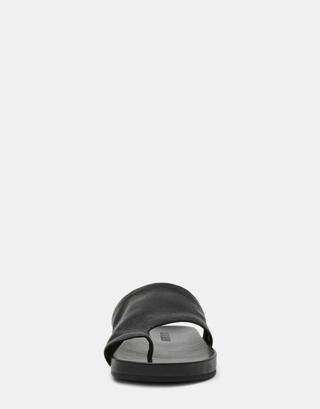 Steve Madden - Kessey Black Leather Sandals