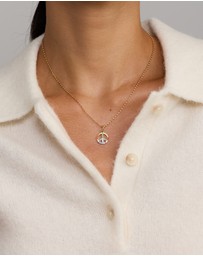 Michael Hill - Peace Pendant in 18Kt Vermeil with Cubic Zirconia