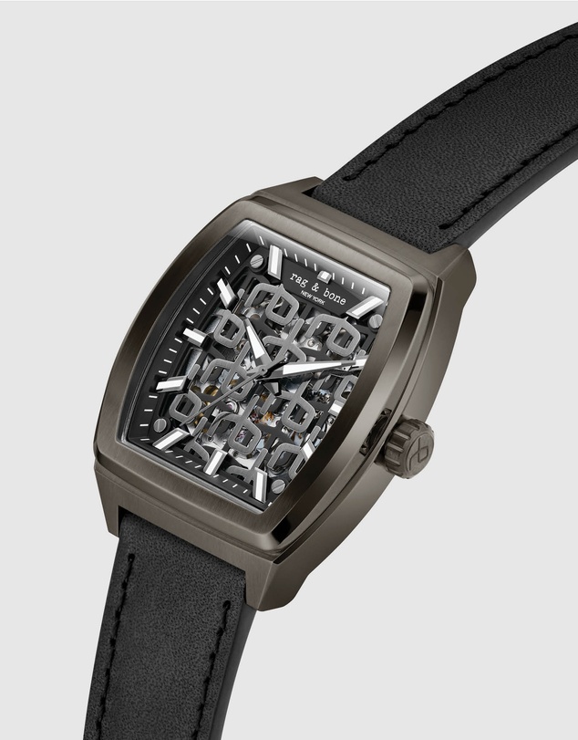 rag & bone - Rag & Bone Mercer Black-Tone Automatic Watch