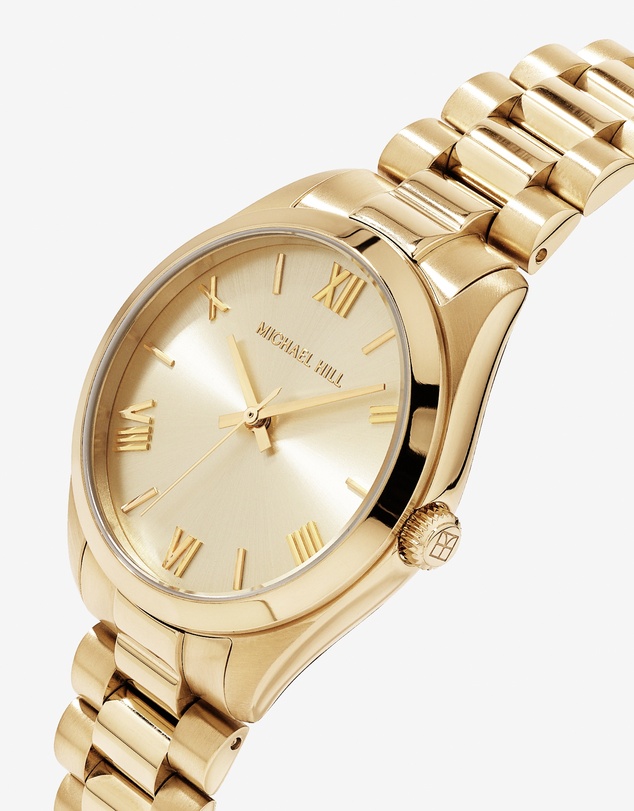 Michael Hill - Ladies' 32.5mm Dress Watch in Gold-Tone Stainless Steel