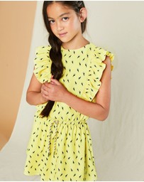 NONO - Myrthe Ruffle Sleeve Dress - Kids-Teens