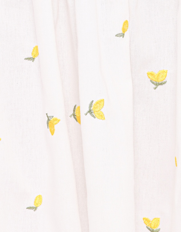 Petal & Pup - Madeline Mini Dress - Embroidered Lemons