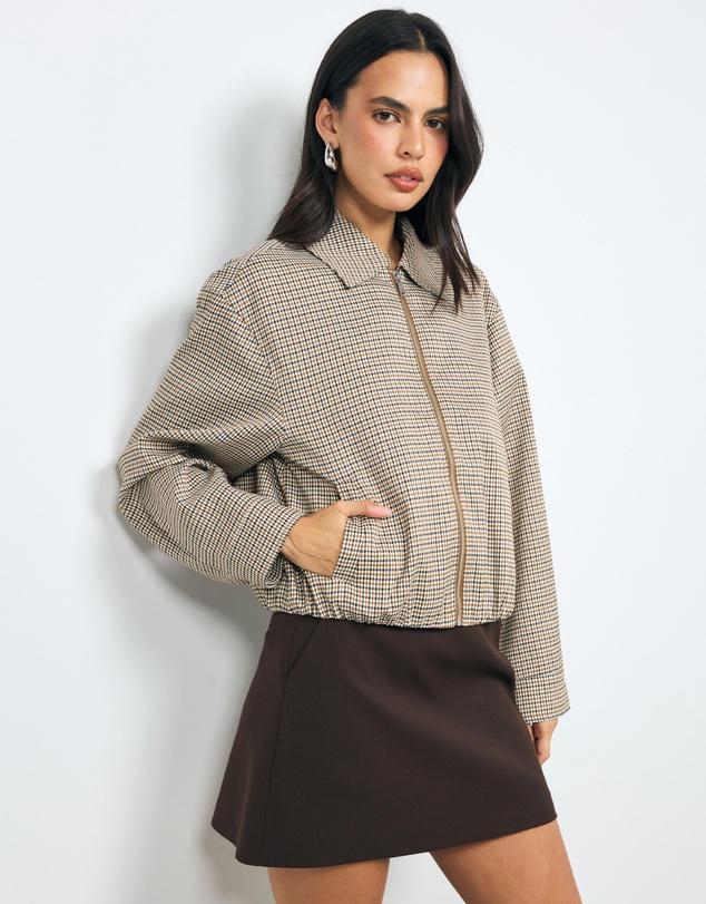 AERE - Check Bomber Jacket