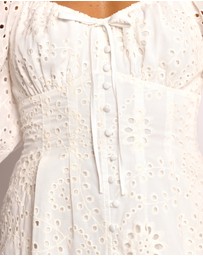 Petal & Pup - Solenne Mini Dress - Ivory Floral