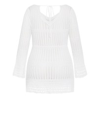 City Chic - Andros Crochet Knit Kaftan
