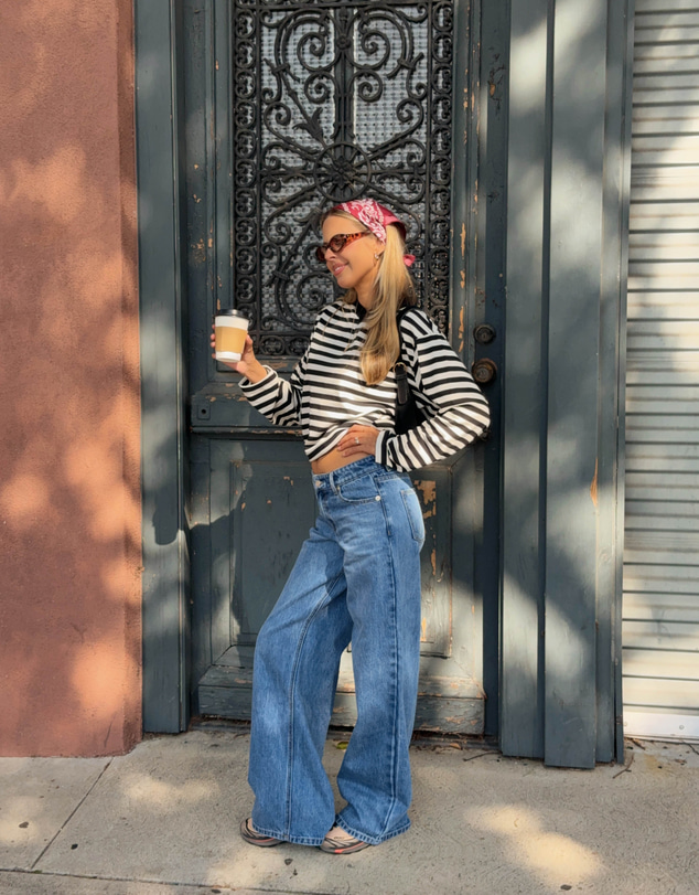 Beginning Boutique - Carrie Blue Mid Wash Low Rise Jeans