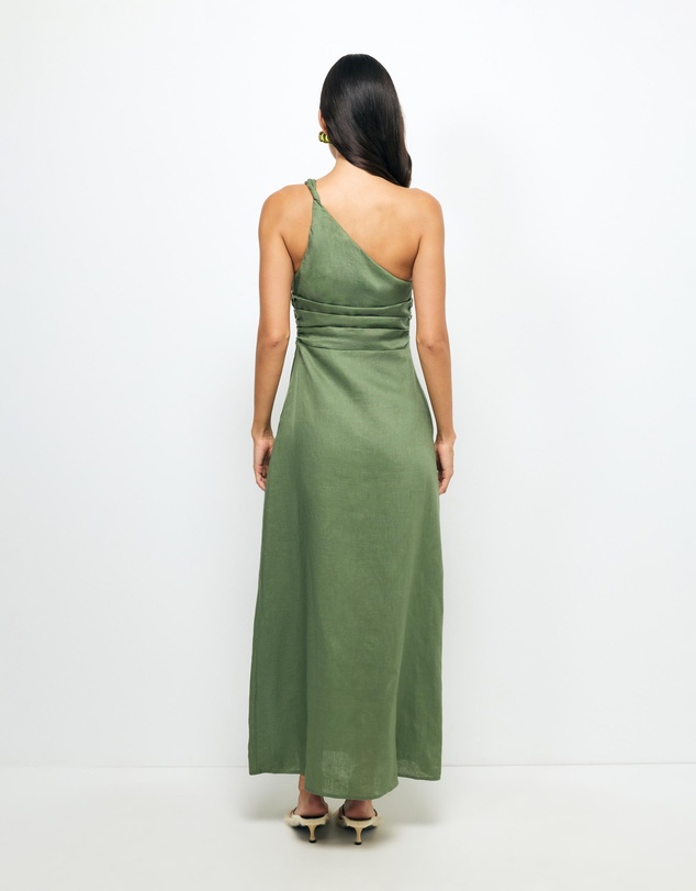AERE - Lettie One Shoulder Maxi Dress