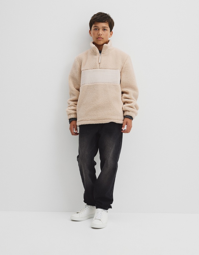 Country Road - Teen Sherpa Half Zip Sweat