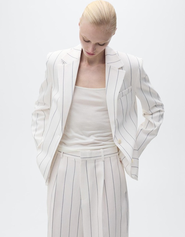 M.N.G - Moscova Striped Suit Trousers