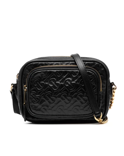 Pre-Loved by Azura Reborn - Pre-Loved Embossed Calfskin TB Monogram Camera Chain Crossbody