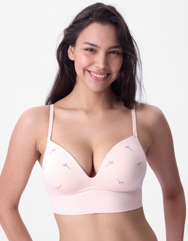 Bras N Things - Wispy Bloom Wirefree Lightly Lined Bra - Nude 1