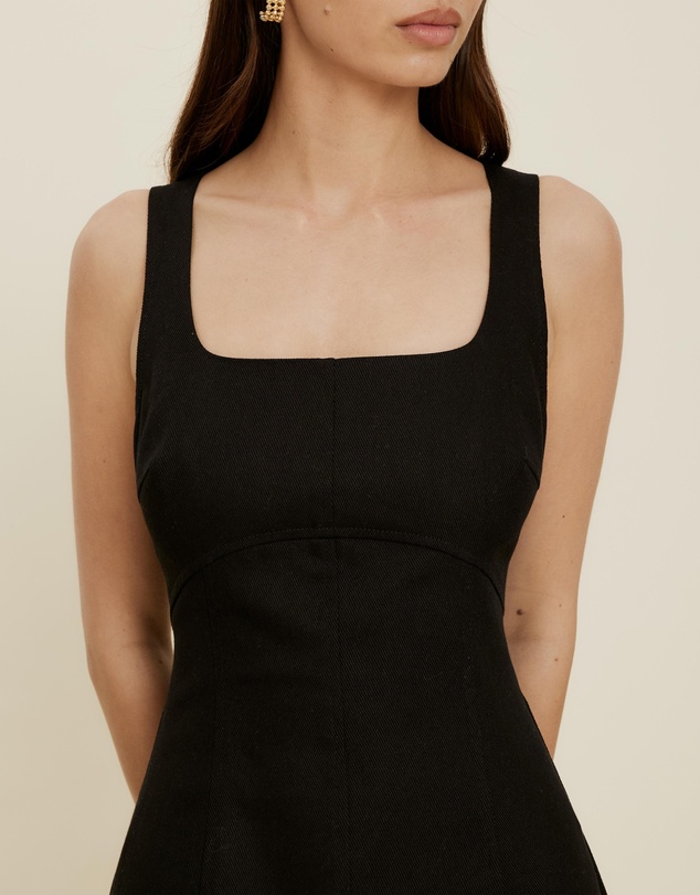 The Fated - Gracie Twill Midi Dress