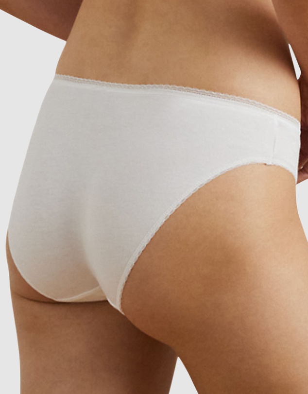 Lauren by Ralph Lauren - Cotton & Lace French Cut Bikini Brief