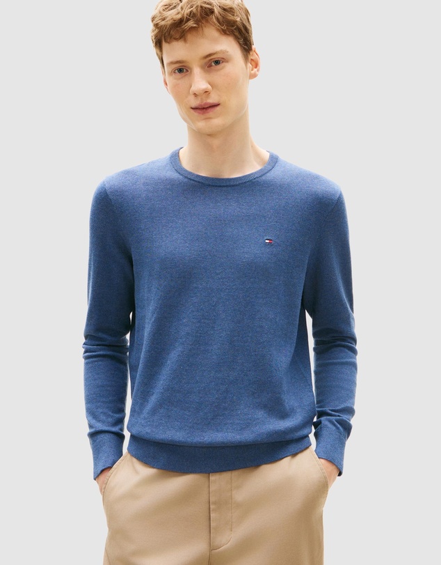 Tommy Hilfiger - Flag Embroidery Crew Neck Jumper