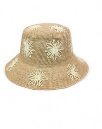Morgan & Taylor - Sereia Crochet Bucket Hat in Natural