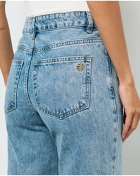 AERE - Mid Rise Slim Leg Jeans