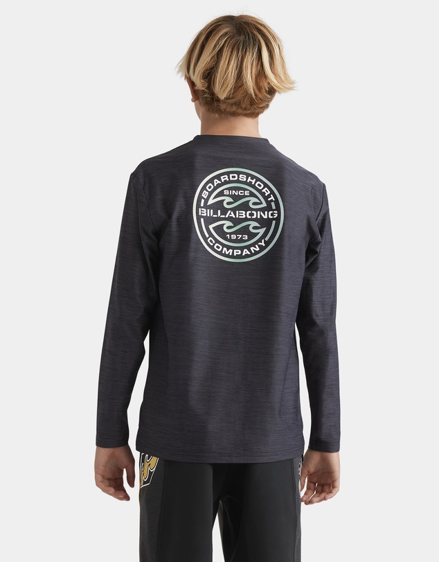Billabong - Boys 8 to 16 Rotor Shorline Long Sleeve Rash Vest