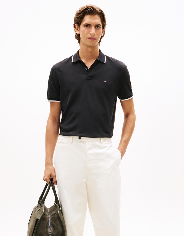 Tommy Hilfiger - Regular Fit Tipped Pique Polo Shirt