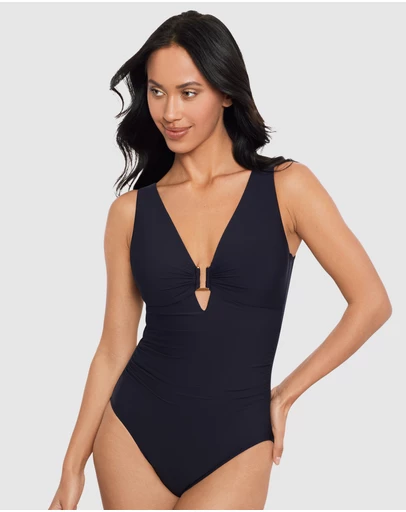 Magicsuit - Marquis Kristi Plunge One-Piece Shaping Swimsuit