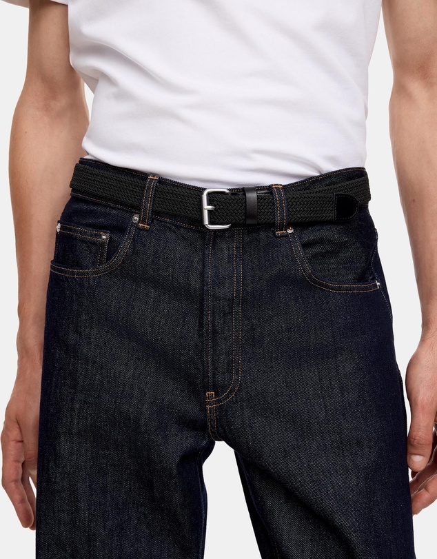 ARKET - Braided Leather Trimmed Belt