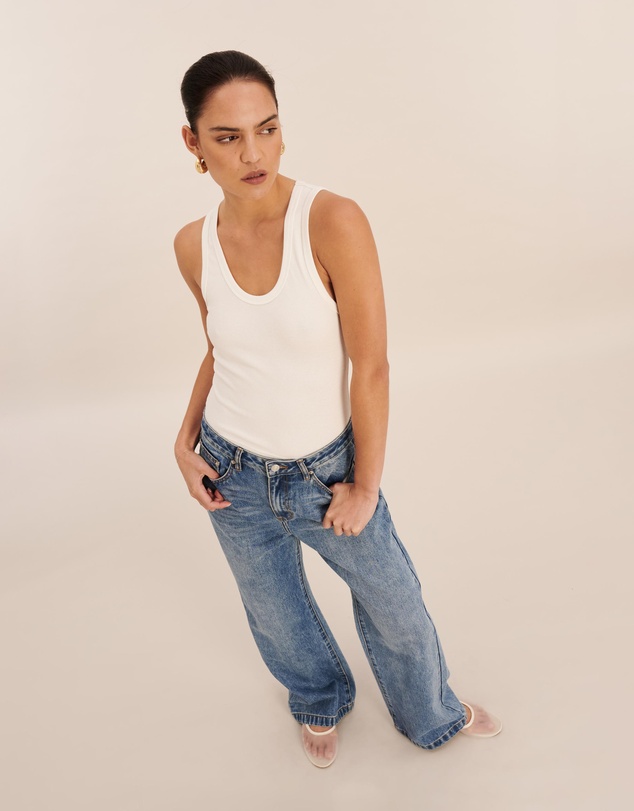 AERE - Organic Cotton Scoop Tank