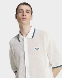 adidas Originals - adidas Originals Button Down Knitted Shirt Mens