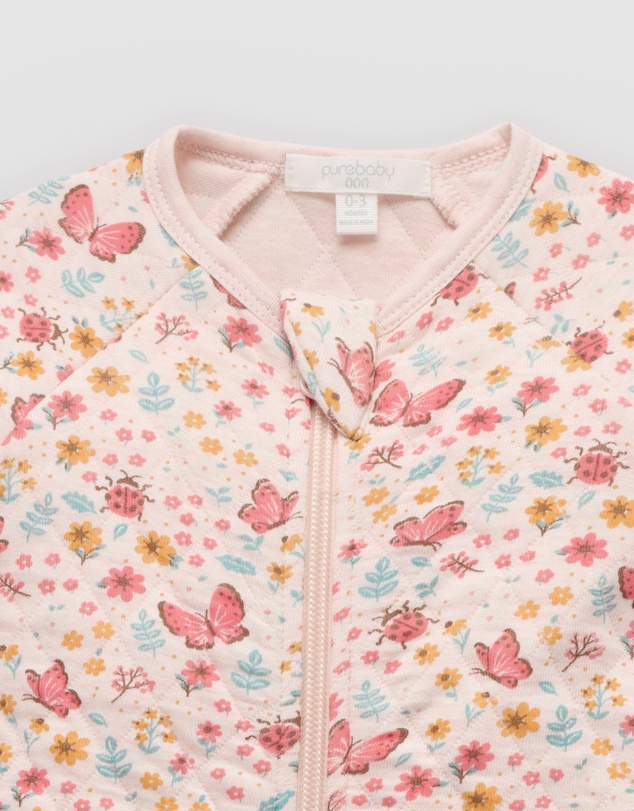 Purebaby - Quilted Growsuit -Kids-Babies