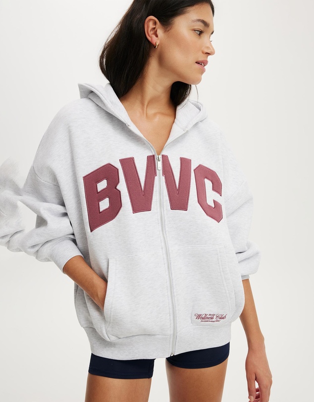 Cotton On Body Active - Plush Oversized Zip Through Hoodie