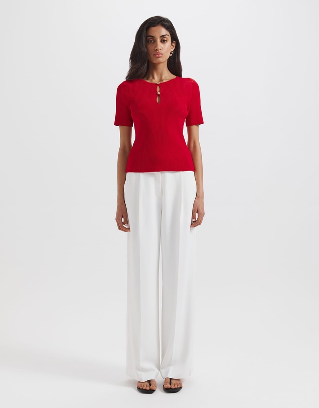 SABA - Vicky Keyhole Rib Knit
