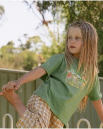 Banabae - Fruit Salad Club Hemp Kids Tee - Apple Green