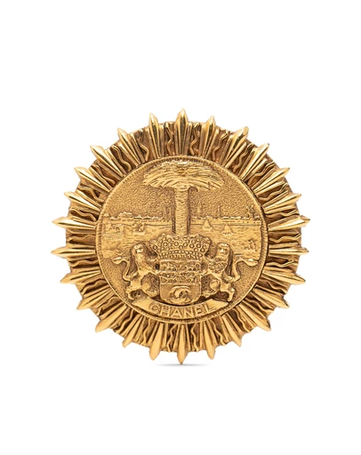 Pre-Loved by Azura Reborn - Pre-Loved Gold Plated Coat of Arms Pin Brooch