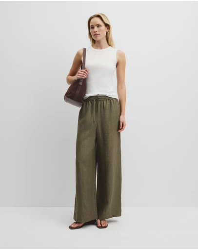 Country Road - Pull-on Linen Pant