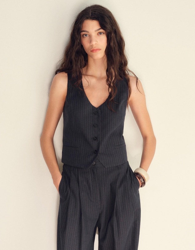 M.N.G - Bali Linen-Blend Suit Waistcoat