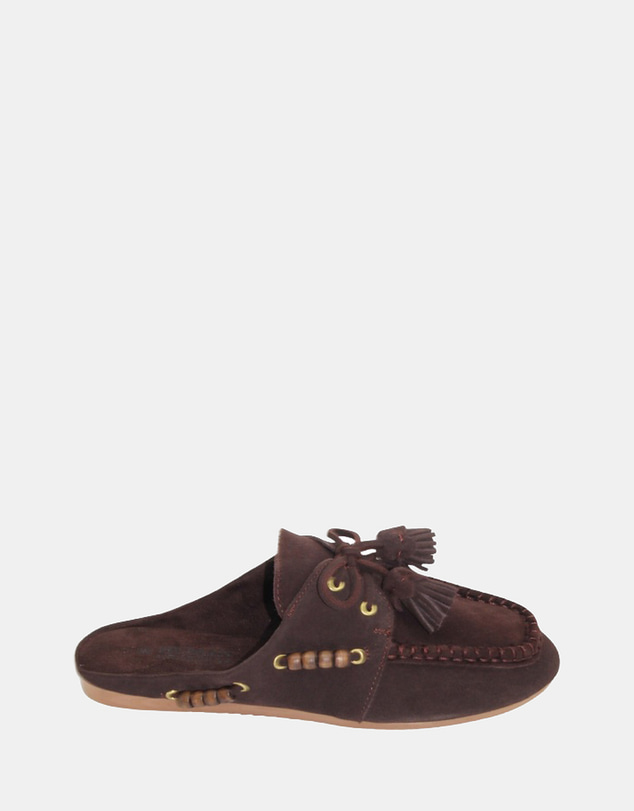 Human - Women's Kora Mule Sandal Choc Suede